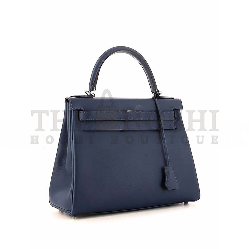 H**me5 KELLY 28 VORMANDUM NAVY SILVER (28*22*10cm) Master Quality